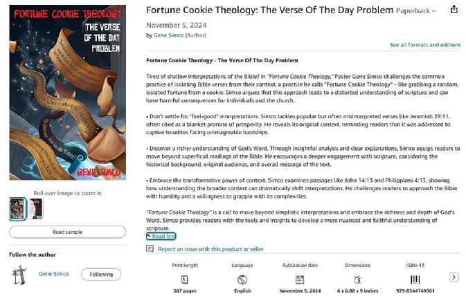 Fortune Cookie Theology by Gene Simco